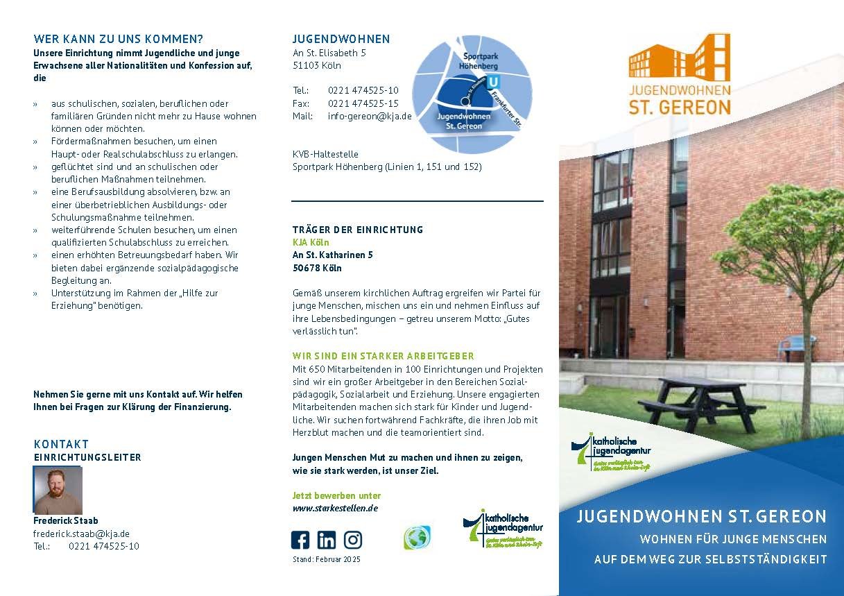 2025 -02-03 - KJA Köln - JSA - Flyer JuWo St Gereon_fin_web_Seite_1 (c) KJA Köln